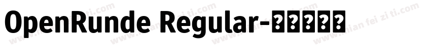 OpenRunde Regular字体转换